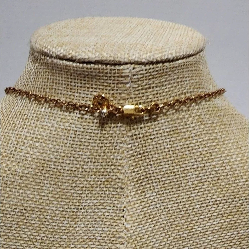 J. CREW gold, pearl, and jeweled‎ ball long necklace